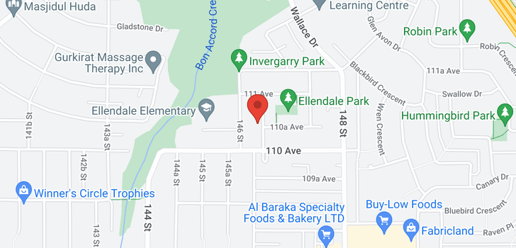 map of 11051 146A AVENUE